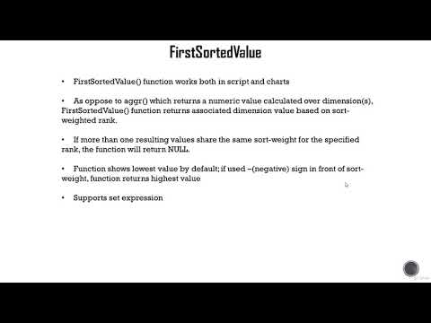 FirstSortedValue() Function