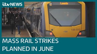 Biggest rail strike since 1989 as workers agree three-day walkout in pay and jobs dispute | ITV News