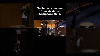 The famous hammer from Mahler&#39;s Symphony No. 6 #shorts