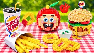 LEGO Picnic ASMR - La compilación DEFINITIVA del desafío de fiesta de BURGER KING y COMIDA RÁPIDA