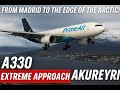 ❄️EPIC Arctic Delivery! Prime Air A330 Battles the Icelandic Skies from Madrid to Akureyri 🛫🌨️🇮🇸