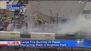 Fire Rips Through Brighton Park Paper Recycling Plant, Disrupts Orange Line Service