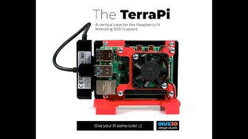 The TerraPi - A vertical Raspberry Pi case featuring SSD