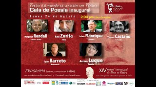 Gala de Poesía Inaugural del Festival Internacional de Poesía de Pereira