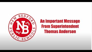 Superintendent Anderson's Update: 3.15.21