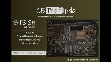 E.S.L.A : The difference between microprocessors and microcontrollers