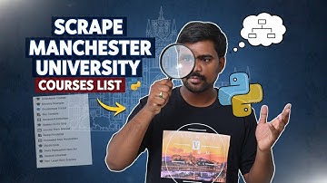 How to Scrape Manchester University Courses List Using Python|  Extract University Courses ( 2026)