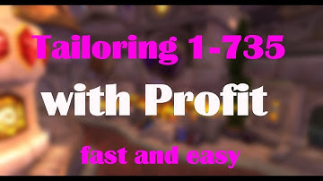 [Legion 7.3.5] Tailoring Leveling Guide 1-175 - easy, cheap, fast -  Profession Leveling Guide