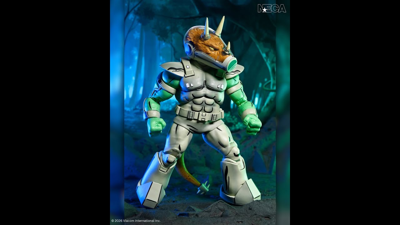 Предзаказы на фигурку Трицератона из серии "Черепашки-ниндзя" от NECA Toys и Mirage Comics Shock ...