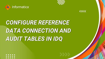 How to Configure Reference Data Connection and Audit Tables in IDQ through the Administrator Console