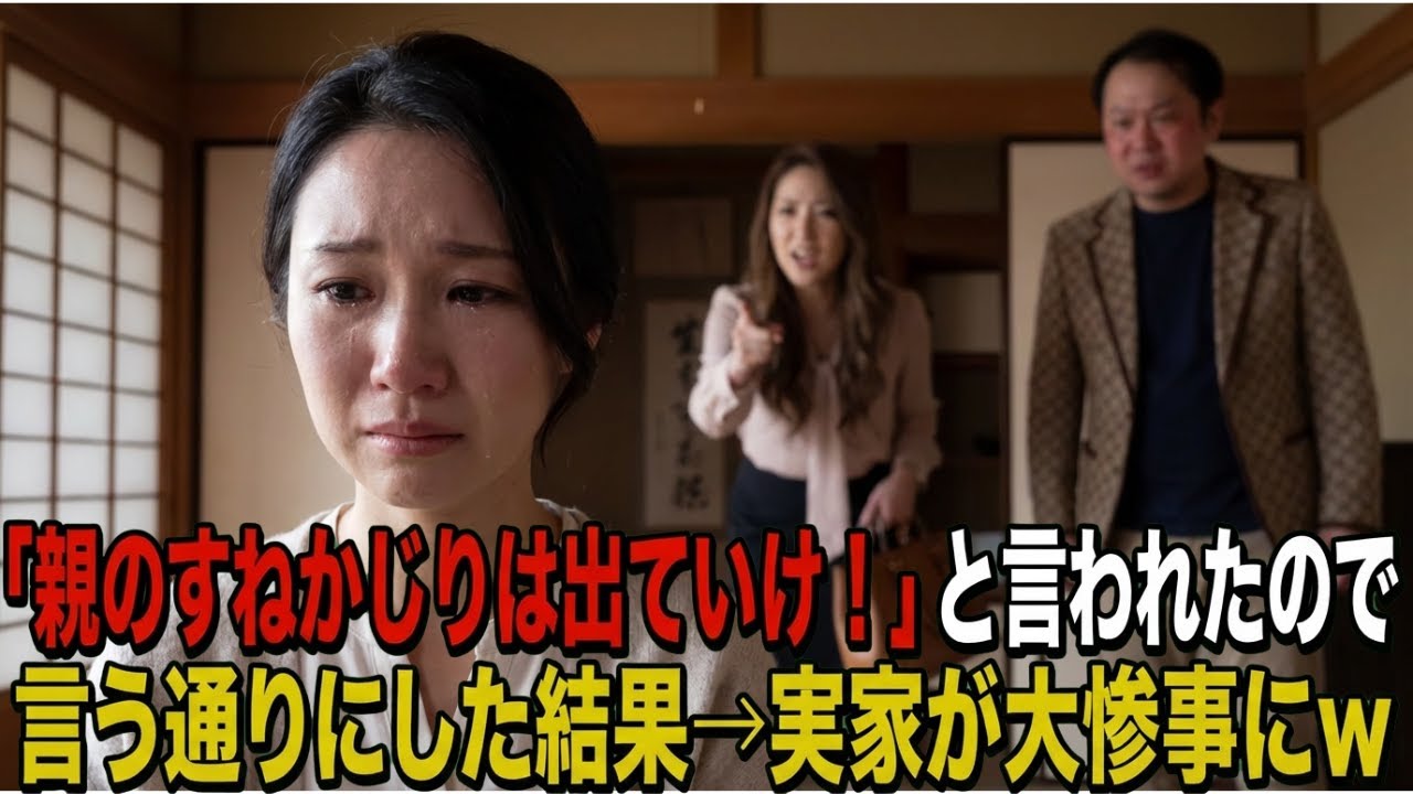 突然兄夫婦から実家を追い出された私→「穀潰しは出て行け！寄生虫が！」言われた通り出て行った結果→3ヶ月後、兄夫婦から２９件の着信が…【感動する話】