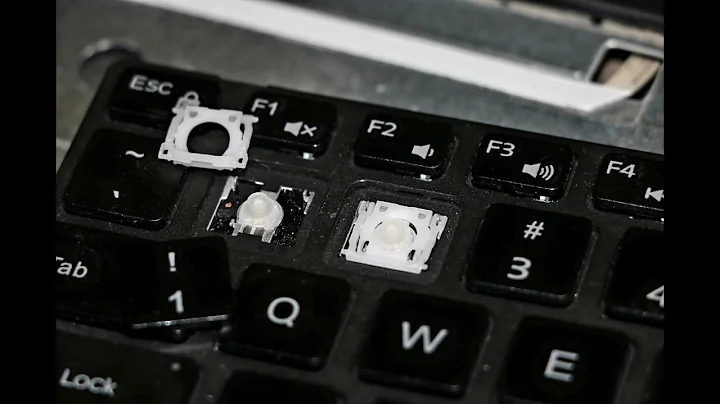 Fixing insensitive/sticky/faulty/stiff/hard Keyboard Keys/buttons || Dell Laptop