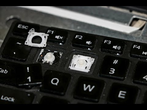 Fixing insensitive/sticky/faulty/stiff/hard Keyboard Keys/buttons  Dell Laptop