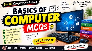 Basics of Computer MCQs | Important Questions with Explanation |  Forensic Minds Academy
