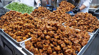 So delicious! Amazing Seasoned Chicken , Fried Chicken - BEST 5 \/ Korean Street Food