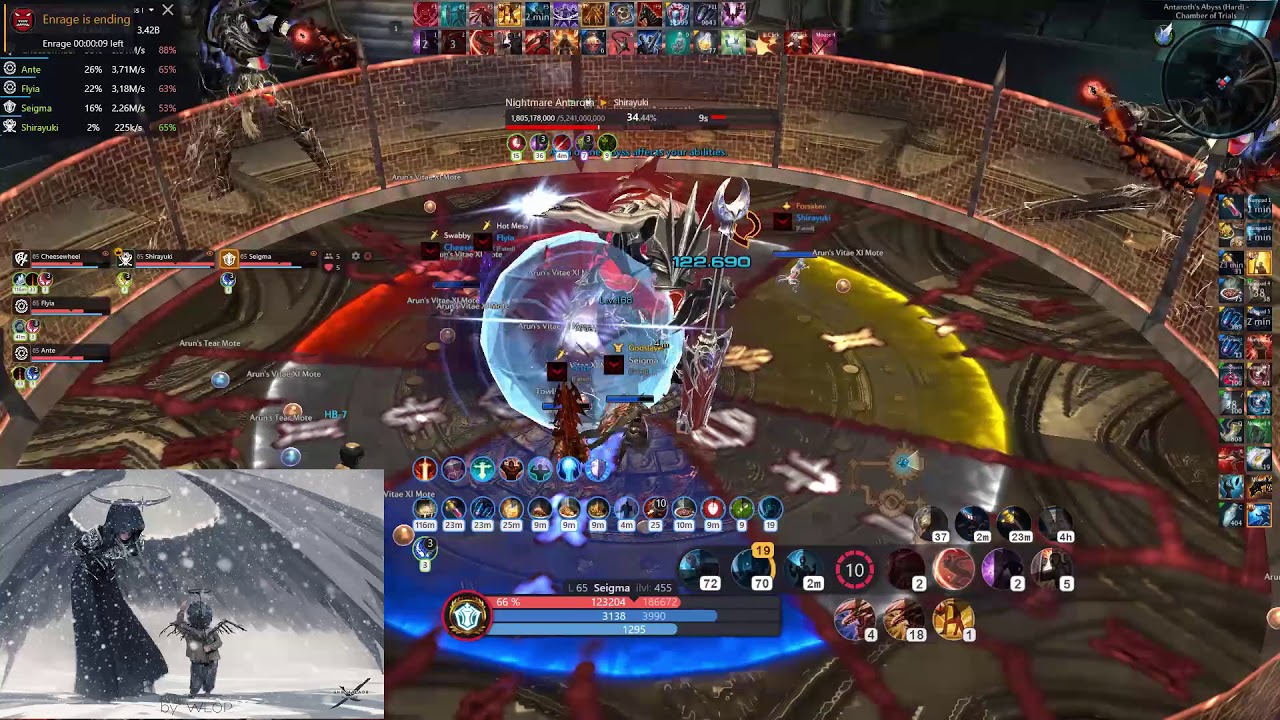 [TERA EU] AAHM Nightmare Antaroth -  Lancer 2.092M/s - Antaroth's Abyss HARD MODE LAST BOSS