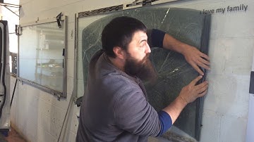 Half roll technique for windshield tinting : how to tint car windows