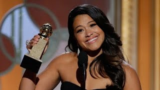 Gina Rodriguez Emotional Speech For Best TV Actress At Golden Globes 2015