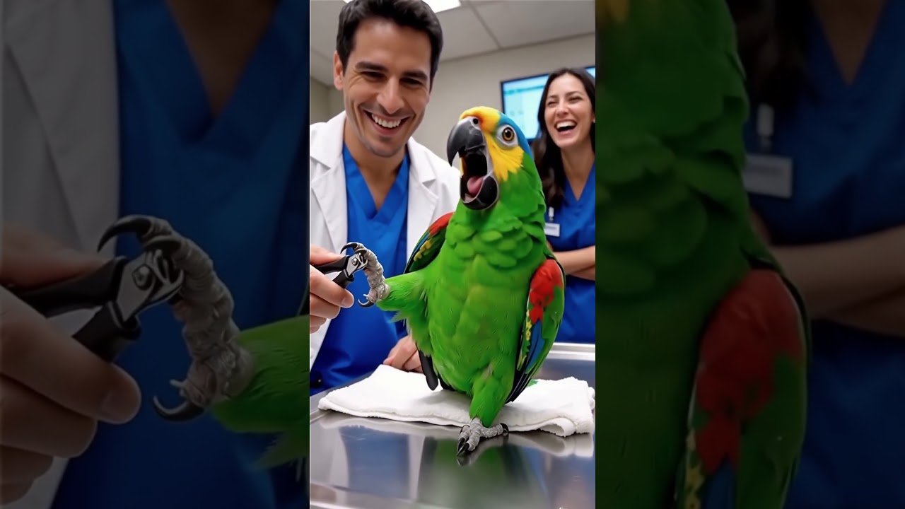 ¡LORO dramático le pide ABOGADO al VETERINARIO y exige COMIDA por cortarle las uñas! 🦜💅🤣 