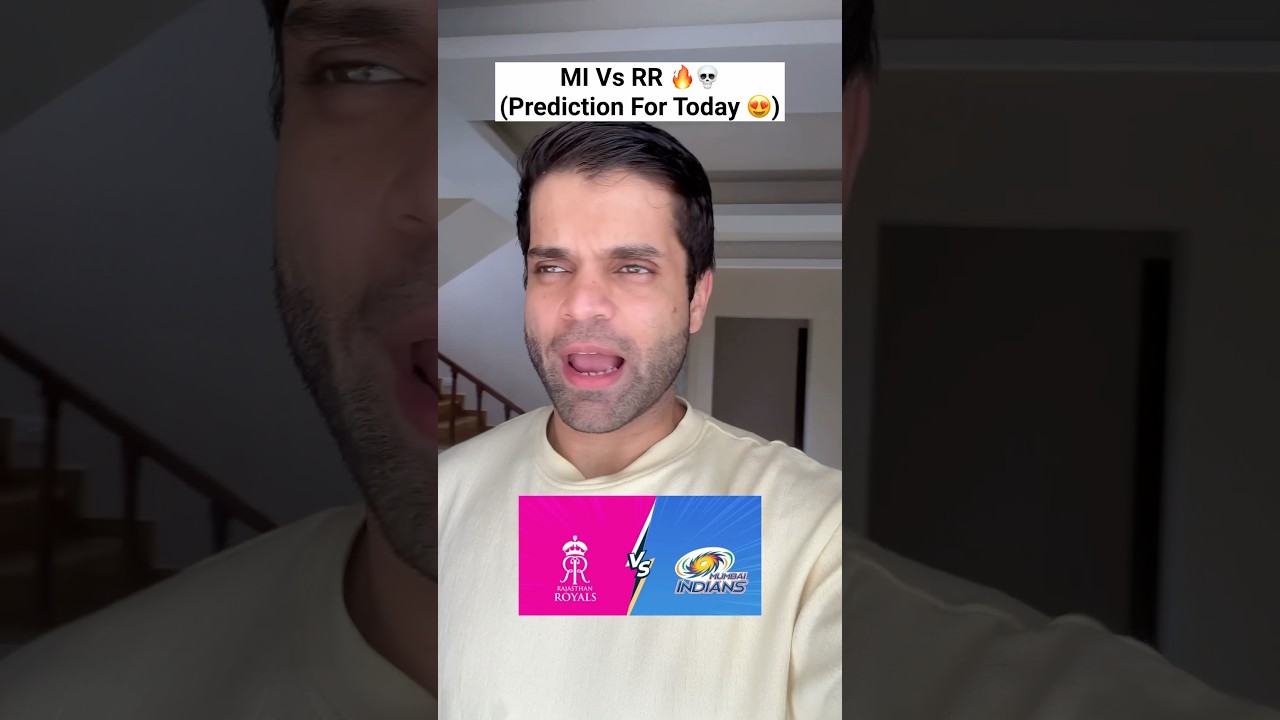 MI Vs RR Prediction For Today 🔥|| Who Will Win Today 🤯💀 