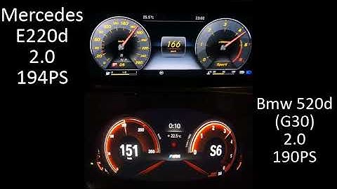 Mercedes E220d VS Bmw 520d G30