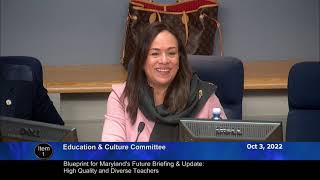 October 3, 2022 -  E&C Committee Worksession