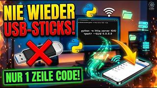 Turn any folder into a web server | 1 line of Python code instead of a USB stick!