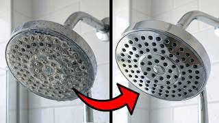 EASIEST Way to Clean a Shower Head - UNBELIEVABLE Result