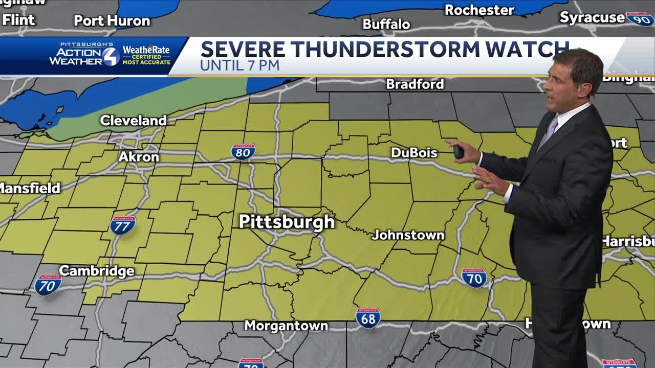 Severe Thunderstorm Watch across Pittsburgh Region - YouTube