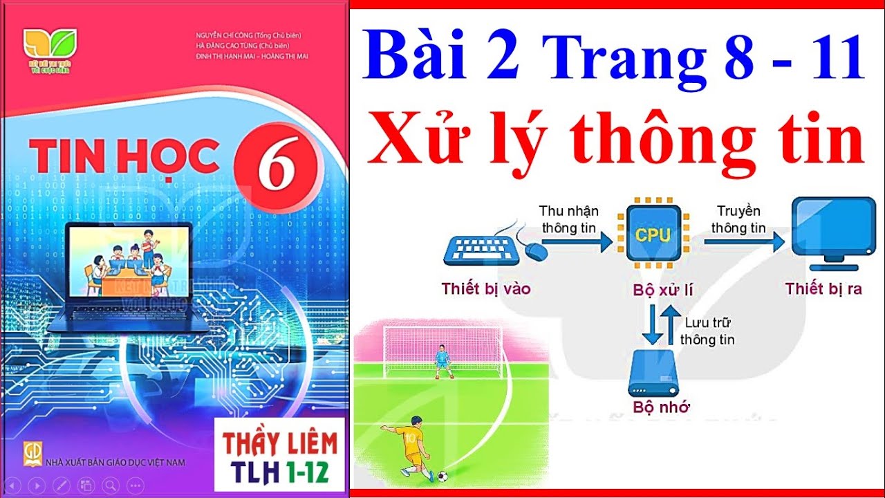 Tin Học Lớp 6 Bài 2 | Xử lý thông tin Trang 8 – 11 | Sách Kết Nối Tri Thức - youtube