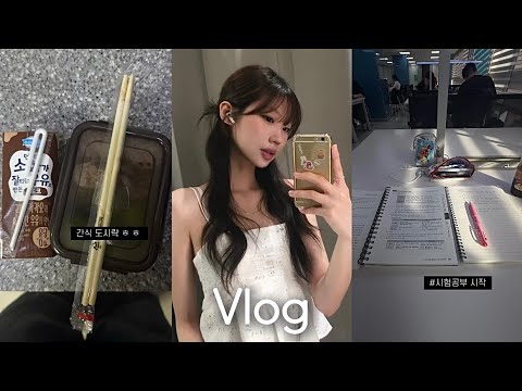 Vlog 대학생 브이로그 | 카우룽카우룽 ~ 🍂🍁 • 가을 맞이 시작 ootd • 막학기 시험 공부도 시작 💦 • 도시락 싸 다니는 요즘 ~ 🥢