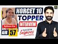 AIIMS NORCET 10 Mains Topper's Interview 🏆AIR 57🏆 | Rytham Jha Success Story with Raju Sir | Utkarsh