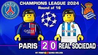 PSG vs Real Sociedad 2-0 • Champions League 2024 • All Goals & Highlights in Lego Football