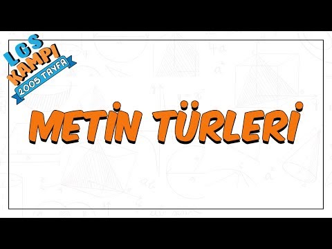 Metin Türleri | LGS Kampi - Metin Türleri | LGS Kampi