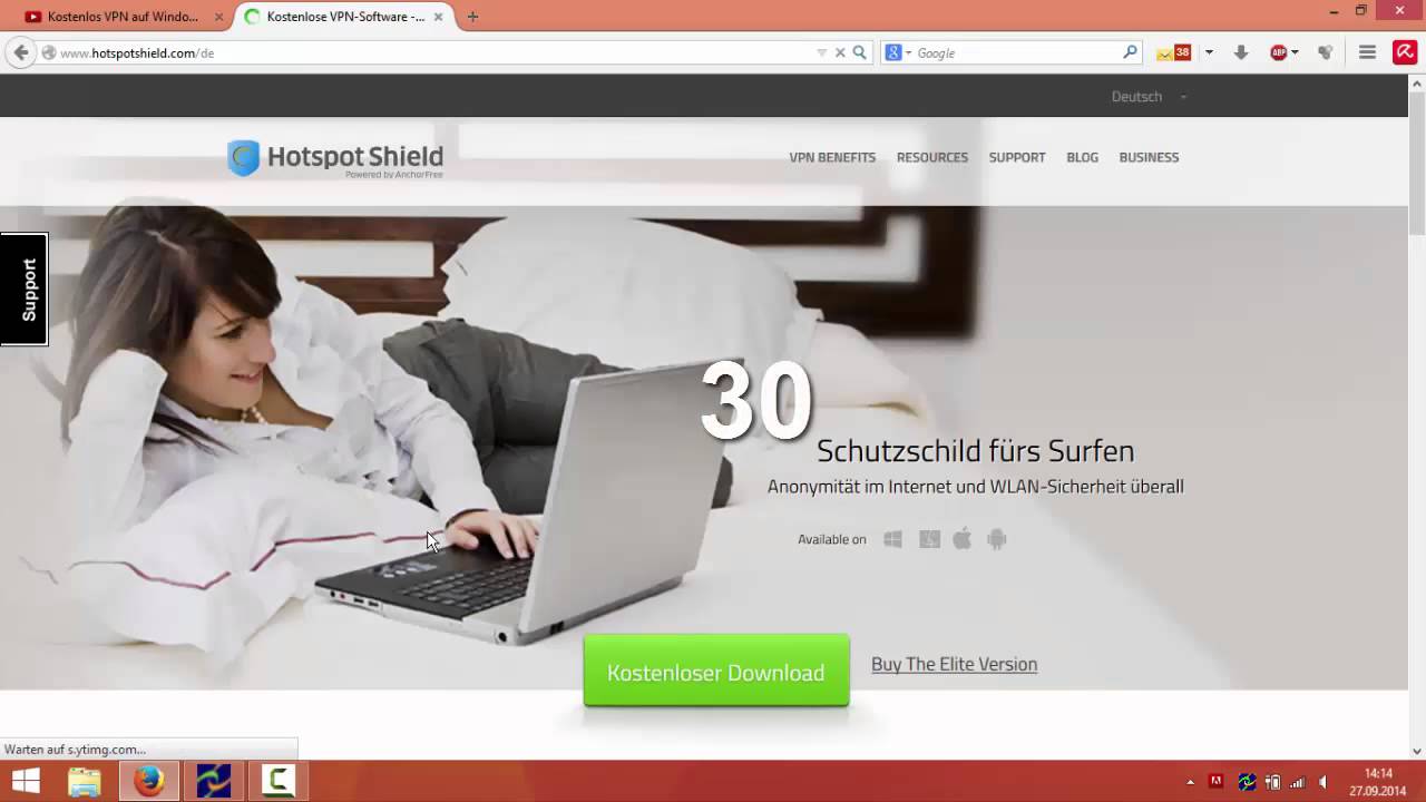 Ergänzung VPN Windows | Hotspotshield