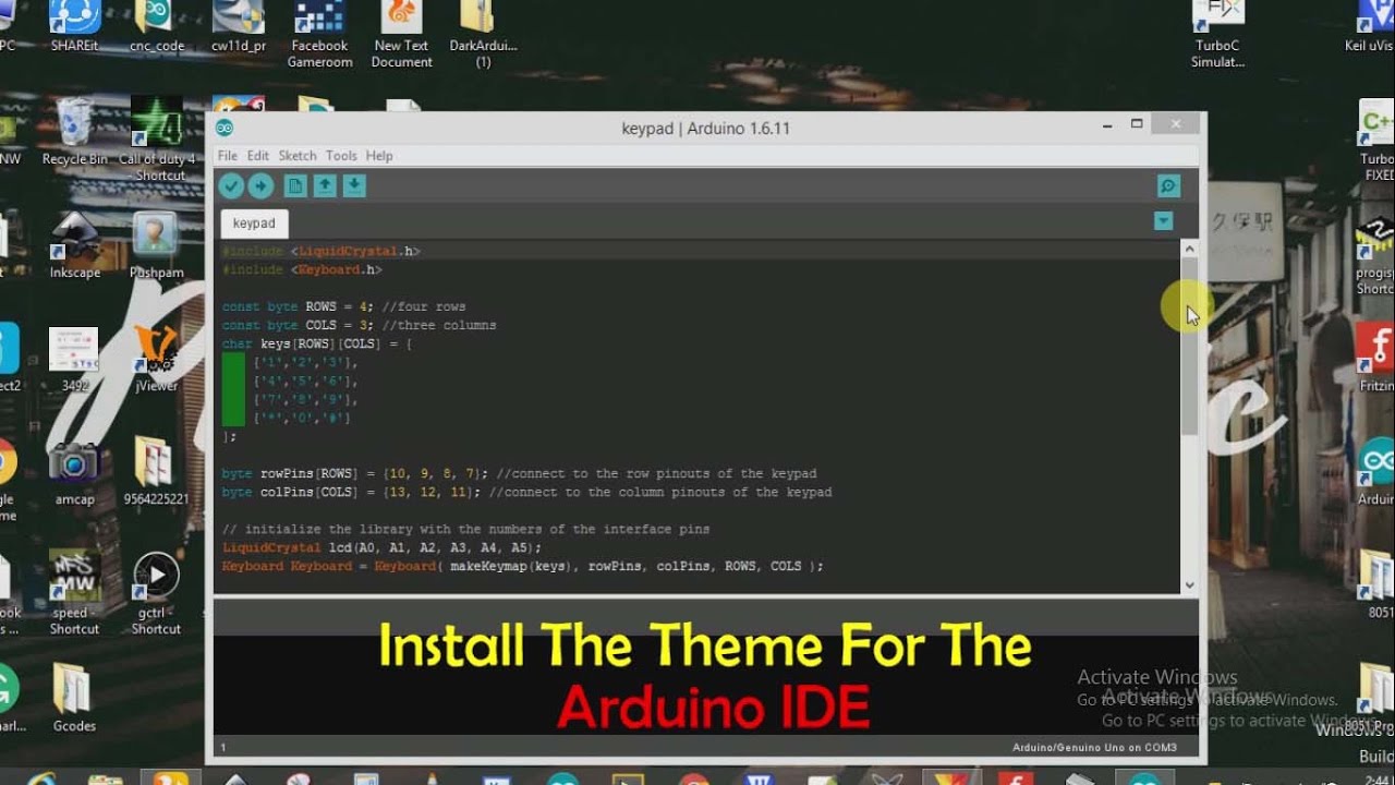 Install The Theme For The Arduino IDE - YouTube