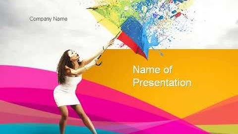 Riot of Color PowerPoint Template