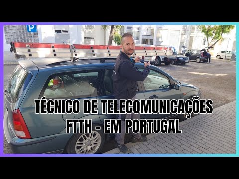 COMO É TRABALHAR COM FIBRA OTICA EM PORTUGAL (FTTH) UM DIA DE TRABALHO !!!