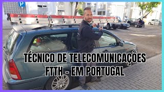 COMO É TRABALHAR COM FIBRA OTICA EM PORTUGAL (FTTH) UM DIA DE TRABALHO !!!