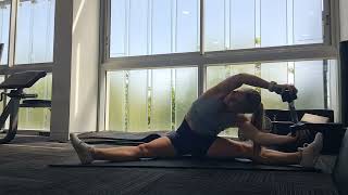 Weighted Straddle Side Bends