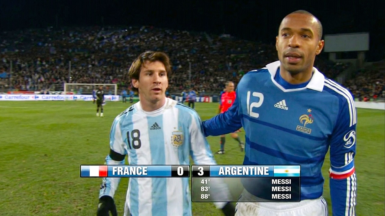 The Day Lionel Messi Showed Thierry Henry Who Is The Boss & Destroyed France
