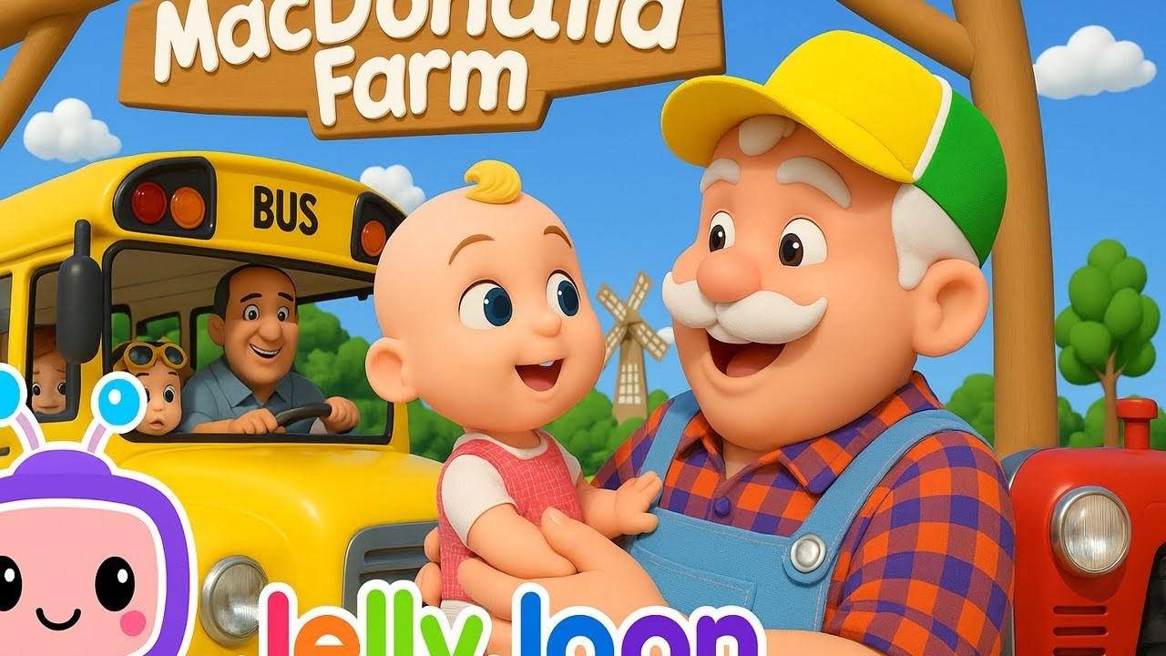 Old MacDonald Had a Farm 🐄🐷 | JellyJoon Nursery Rhymes & Kids Songs