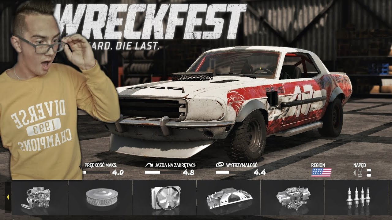 WRECKFEST [Kariera] #1☢ Zakup Części, Tuning Samochodu, Wyścigi & Walka ...