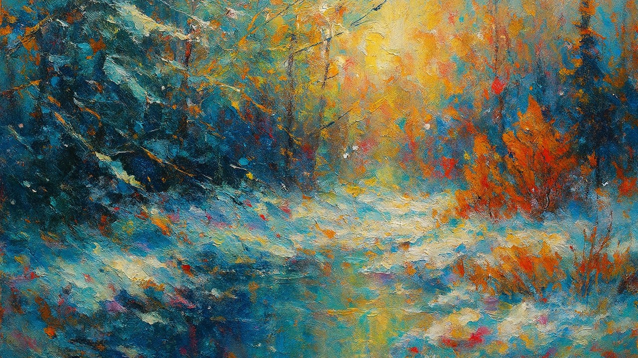 Turn Your TV Into Art | Impressionism Oil Painting | 1 Hour