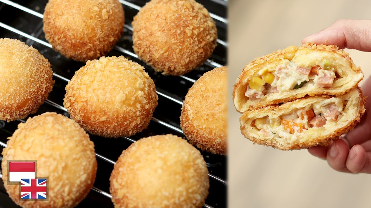 Empuk Tahan Lama! Resep ROTI GORENG ISI RAGOUT: Luar Garing Dalem Empuk.