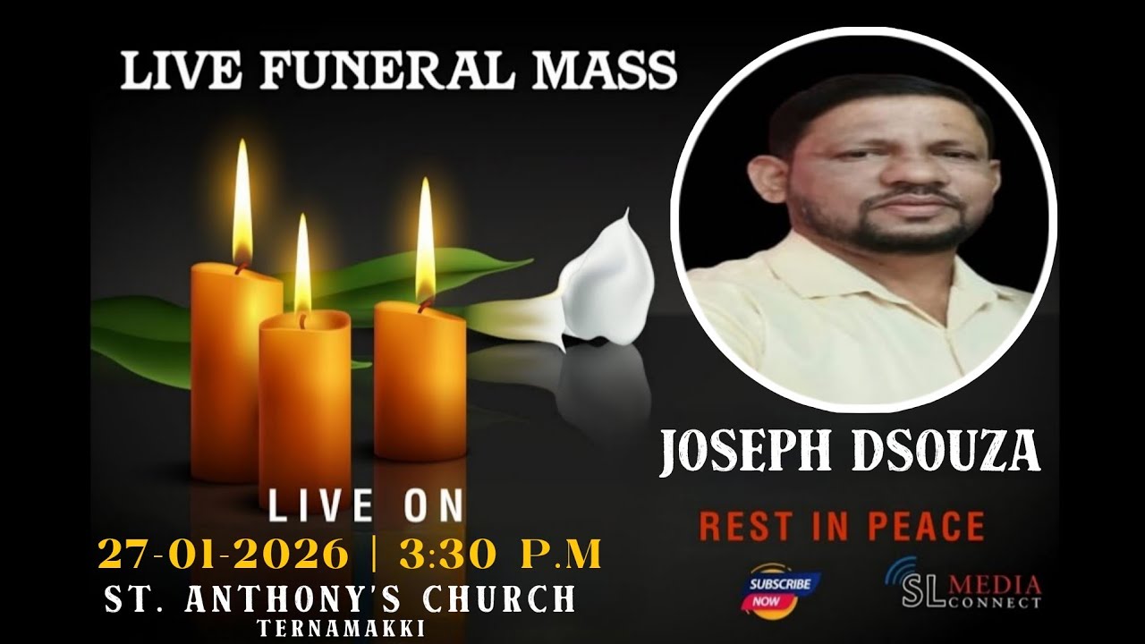 LIVE FUNERAL MASS | JOSEPH DSOUZA | 27-01-2026 | ST. ANTHONY'S CHURCH TERNAMAKKI