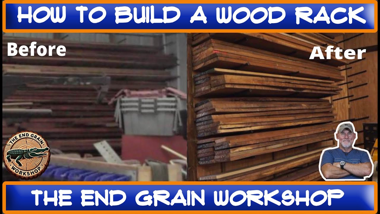 How to build a DIY wood storage lumber rack - The End Grain Workshop ...