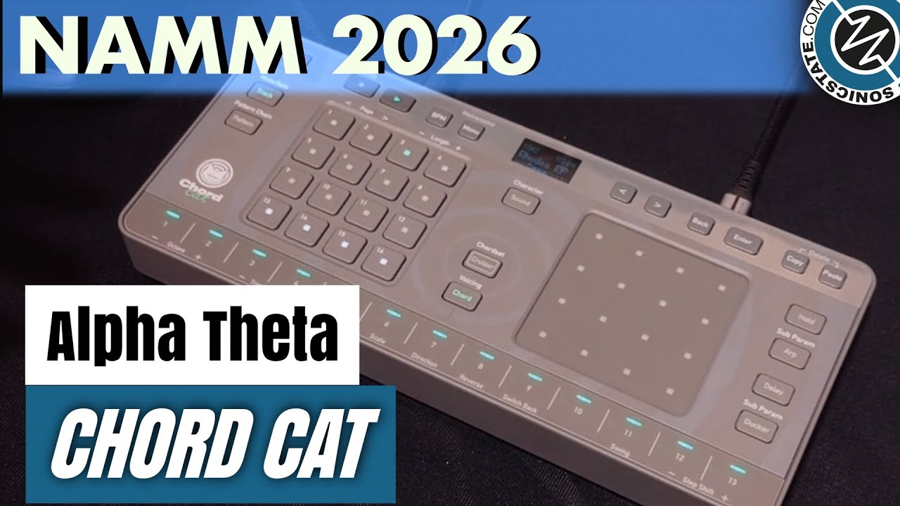 AlphaTheta Chordcat Composing Tool - NAMM 26 - YouTube