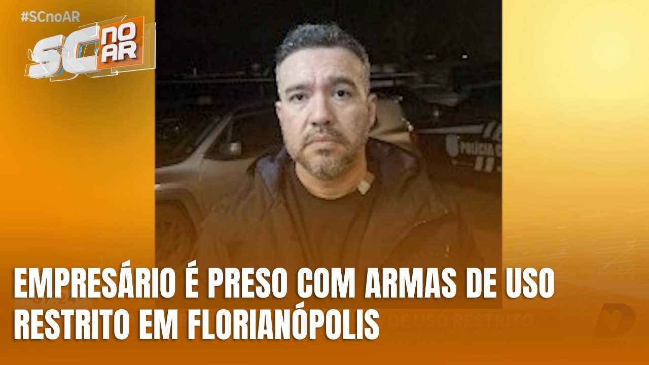 Empresário é preso com arma de uso restrito, dinheiro e joias em Florianópolis
