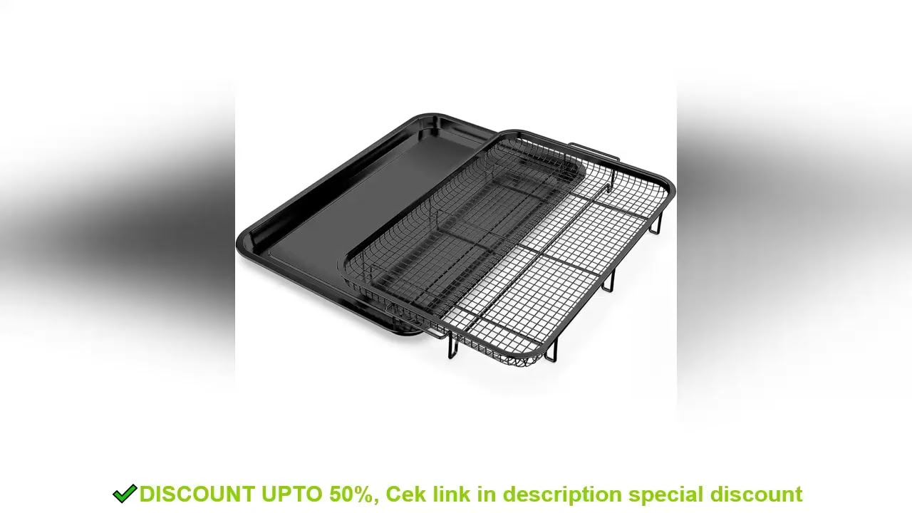 1Set of Stainless Steel Black Baking Pan Frying Pan Non-stick French Fry Basket BakingTray Baking Ne